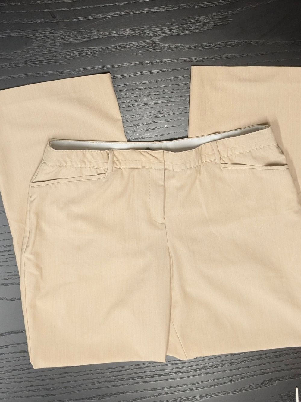 Lane Bryant Beige 4 Season Trouser Pants, Size 18